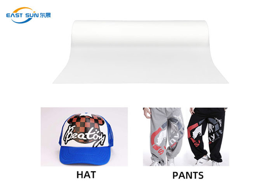 30 ซม. 33 ซม. 60 ซม. DTF PET Film Singel Side Matte สำหรับเสื้อผ้า / สิ่งทอ