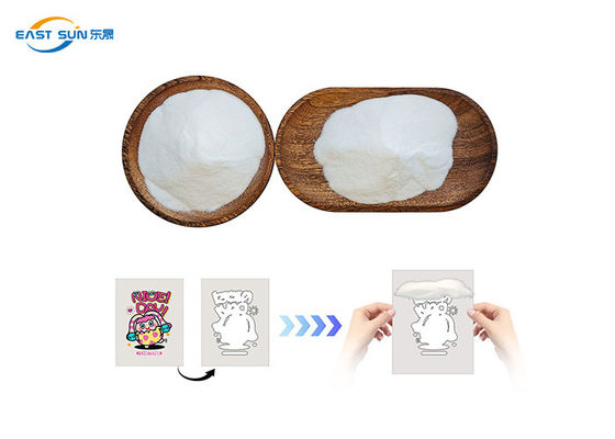 สีขาวพรีเมี่ยม TPU DTF พับติดผูกยืดหยุ่นสูงกว่า 80-170μm ขนาดเมล็ดสําหรับการพิมพ์การโอน DTF
